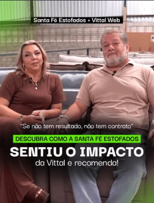 Post da Santa Fé Estofados sobre o trabalho da Vittal